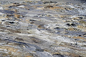 Hverir geothermal area in Iceland.