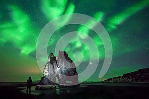 Hvitserkur night hiker