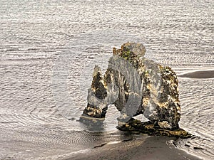 Hvitserkur rock formation photogenic basalt rock