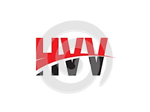 HVV Letter Initial Logo Design Vector Illustration