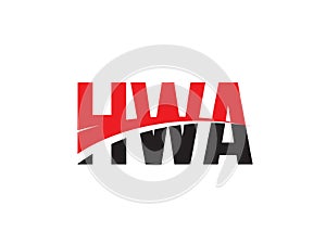 HWA Letter Initial Logo Design Vector Illustration