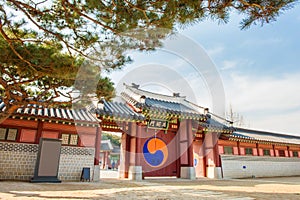 Hwaseong fortress in Suwon,Famous in Korea. photo