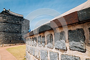 Hwaseong Fortress in Suwon, korea