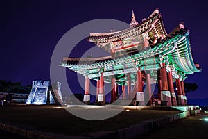 Hwaseong fortress in Suwon. photo