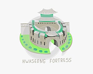 Hwaseong Fortress in Suwon, South Korea
