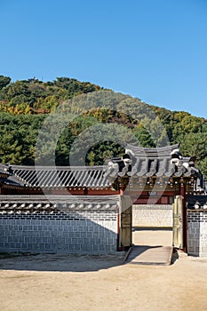 Hwaseong Haenggung, temporary palace in Suwon, South Korea photo