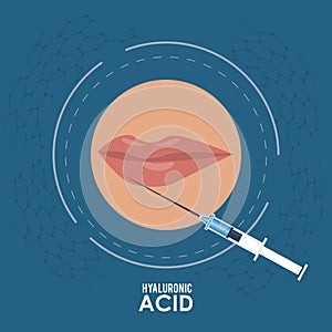 Hyaluronic acid filler injection infographic flyer