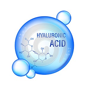 Hyaluronic Acid Molecule Visualization for Skincare