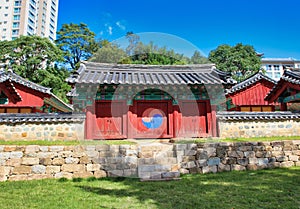 Hyanggyo Confucian School in Dongrae, Busan, South Korea, Asia photo