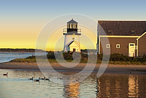 Hyannis Harbor lighthouse, Cape Cod, MA, USA