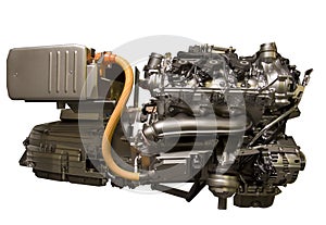 Hybrid car engine from s-class mercedes