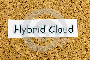 Hybrid cloud storage data technology database photo