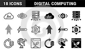 Hybrid Computing and Data Development Icons