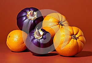A hybrid fruit of mangosteen and orange
