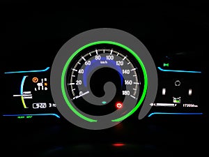 Hybrid Speedometer and Instrument cluster