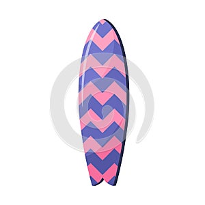 Hybrid surf board, mix of shortboard and fishboard for water sport. Beach fish-like surfboard design for summer extreme photo