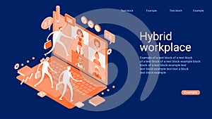 Hybrid team with work from home or office