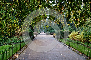 Hyde Park London at autumn photo