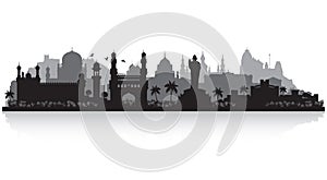 Hyderabad India city skyline silhouette