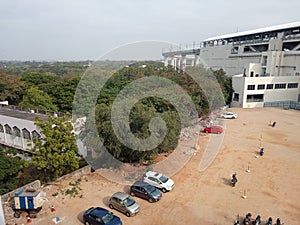 Hyderabad JBs parade ground mero side trees photo photo