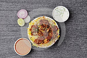 Hyderabadi chicken biryani