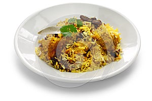 Hyderabadi chicken biryani, indian cuisine