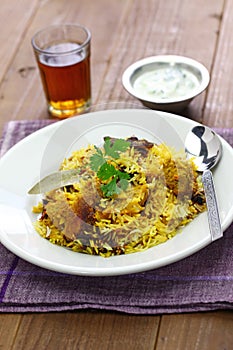 Hyderabadi chicken biryani
