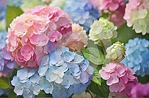 Hydrangea flowers