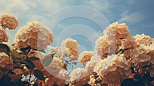 Hortensias flores en estético detallado el cielo a femenino 