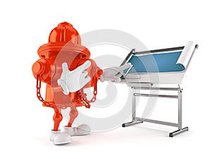 Hydrant character with blueprint