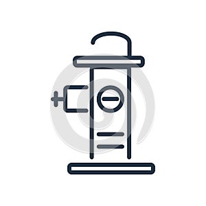 Hydrant icon vector isolated on white background, Hydrant sign