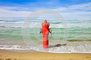 A hydrant at the seaside