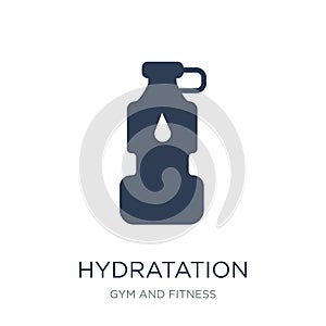 Hydratation icon. Trendy flat vector Hydratation icon on white b photo