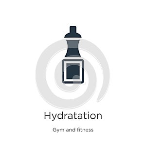 Hydratation icon vector. Trendy flat hydratation icon from gym and fitness collection isolated on white background. Vector photo
