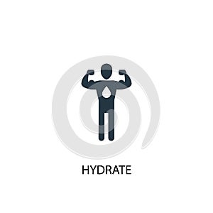 Hydrate icon. Simple element