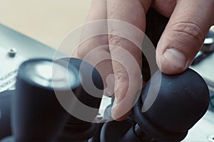 Hydraulic control levers