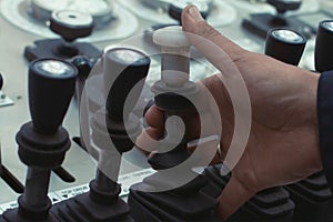 Hydraulic control levers