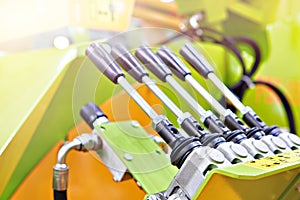 Hydraulic control levers