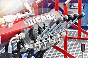 Hydraulic control levers