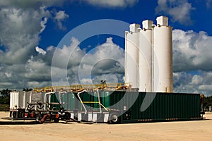 Oil field water and sand equipment used to Frack photo