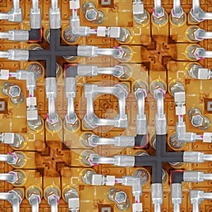 Hydraulic Hoses Texture