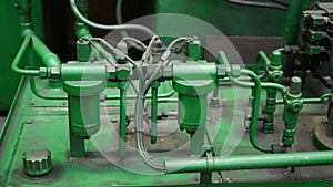 Hydraulic pipes construction on lathe machine