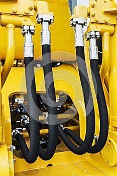 Hydraulic system for bulldozers, tractors, excavators