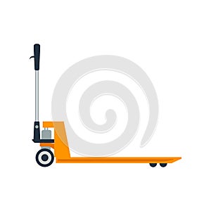 Hydraulic trolley vector illustration isolated on white background