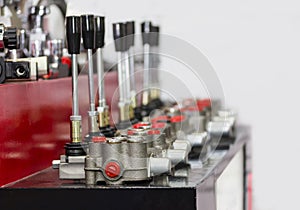 Hydraulic valve levers for oil control pressure unit