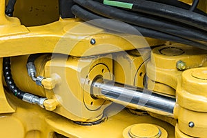 Hydraulics tractor yellow
