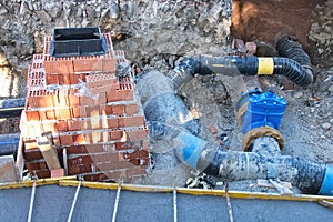 Hydro construction work, reconstruction of sewerage