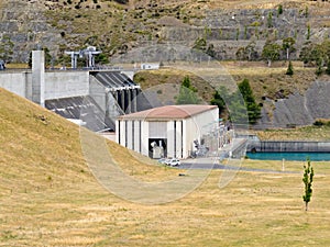 Hydro dam electric power station generator house