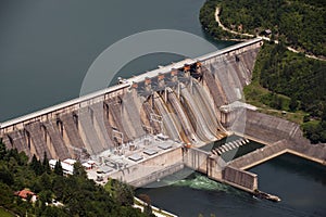 Hydro dam in serbia photo
