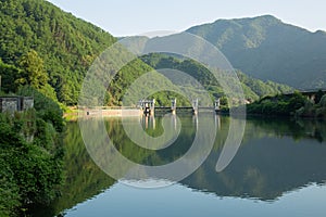 Hydro electric dam on the Serchio River